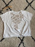 Dames gerry weber shirt wit bruin maat 46, Kleding | Dames, Wit, Maat 46/48 (XL) of groter, Ophalen of Verzenden, Korte mouw