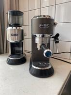 Delonghi Dedica espressomachine en bonenmaler, Ophalen, Gebruikt, Espresso apparaat, Koffiebonen