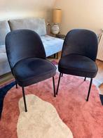 Eetkamerstoel set van 2 Vogue - Bepurehome - donkerblauw, Ophalen, Twee, Blauw, Zo goed als nieuw