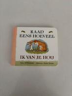 Raad eens hoeveel ik van je hou boekje lemniscaat hazeltje!, Ophalen of Verzenden, Zo goed als nieuw, Sam McBratney, 1 tot 2 jaar