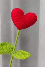 Gehaakte Hartbloem - Valentijn/Moederdag Cadeau, Ophalen of Verzenden, Nieuw, Haken, Overige typen