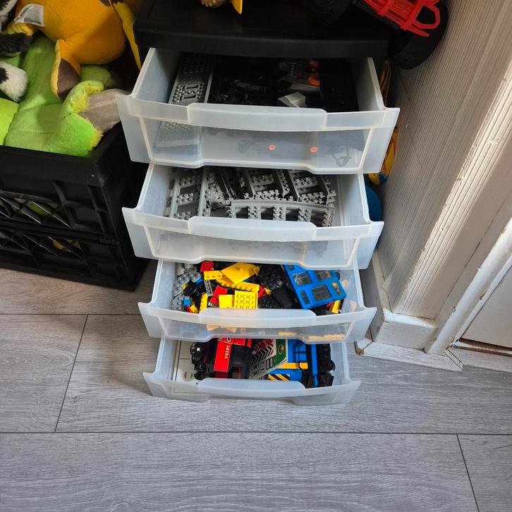 Lego Treinen met Power Functies + Afstandsbediening, Kinderen en Baby's, Speelgoed | Duplo en Lego, Gebruikt, Lego, Losse stenen