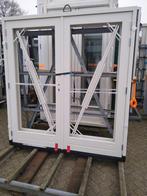2 setjes hardhout kozijn met dubbele deuren, Ophalen, 120 cm of meer, 215 cm of meer, Buitendeur