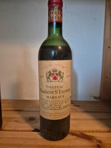 Prachtige fles Chateaux Margaux 1972 beschikbaar voor biedingen