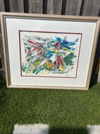 Kleurrijk schilderij, Antiek en Kunst, Kunst | Schilderijen | Abstract, Ophalen