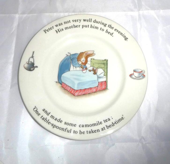Wedgwood Beatrix Potter Bordje Peter Rabbit, Huis en Inrichting, Keuken | Servies, Zo goed als nieuw, Bord(en), Overige stijlen