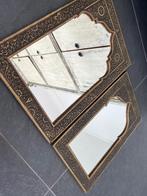 Marokkaanse handwerk spiegel metaal arabisch oosters vintage, Huis en Inrichting, Woonaccessoires | Spiegels, Gebruikt, Ophalen of Verzenden