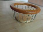 Mand van hout voor bv fruit, broodjes, Huis en Inrichting, Gebruikt, Mand, Rond, Ophalen of Verzenden