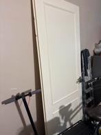 Rechtsdraaiende opdekdeur 93x231,5 met toiletbeslag, Doe-het-zelf en Verbouw, Deuren en Horren, Ophalen, Gebruikt, 80 tot 100 cm