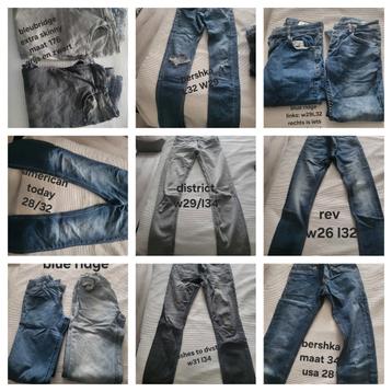 Diverse heren jeans, verschillende maten beschikbaar voor biedingen