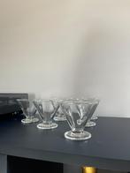 Vintage Italiaanse ijscoupes, Luigi Bormioli, gemarkeerde B, Ophalen of Verzenden