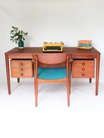 Vintage teak bureau scandinavisch design retro, Ophalen, Onbekend, Zo goed als nieuw, Onbekend