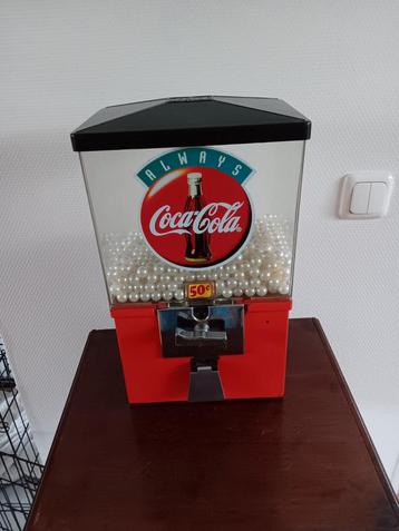 Coca Cola kauwgomballen automaat 