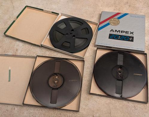 Drie tape recorder tapes Ampex Pro 7 inch., Audio, Tv en Foto, Bandrecorders, Ophalen of Verzenden