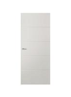 Moderne freeslijn houten binnendeur wit voorbehandeld, 80 tot 100 cm, Binnendeur, Nieuw, Ophalen of Verzenden