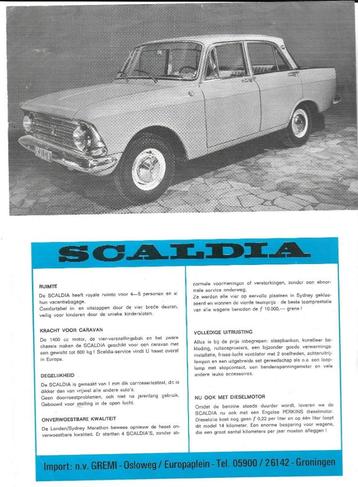 Scaldia model 1400, 1426, 1433 sheet A4 (SC10) beschikbaar voor biedingen