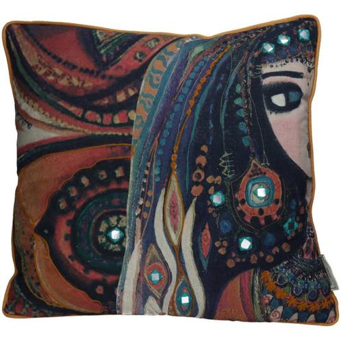 Oriëntaalse kussens Lady Multi - 2 stuks 30,-, Huis en Inrichting, Woonaccessoires | Kussens, Nieuw, Vierkant, Ophalen of Verzenden