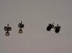 2 Paar Zilveren Oorbellen 835, Gebruikt, Ophalen of Verzenden, Knopjes of Stekers, Zilver