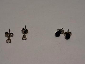 2 Paar Zilveren Oorbellen 835 beschikbaar voor biedingen