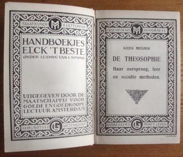 Kees Meijer De theosophie. Haar oorsprong, leer en occulte m beschikbaar voor biedingen