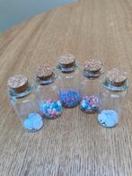 Set van 5 mini stopflesjes met kurk, Ophalen of Verzenden, Nieuw, Materiaal