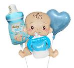 Baby boy ballonnen setje van 3 nieuw in verpakking, Hobby en Vrije tijd, Feestartikelen | Verhuur, Ophalen of Verzenden, Zo goed als nieuw