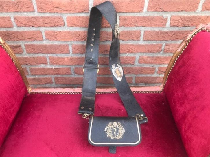 zeer nette antieke giberne (waarschijnlijk NL), Verzamelen, Militaria | Algemeen, Landmacht, Kleding of Schoenen, Nederland, Ophalen of Verzenden