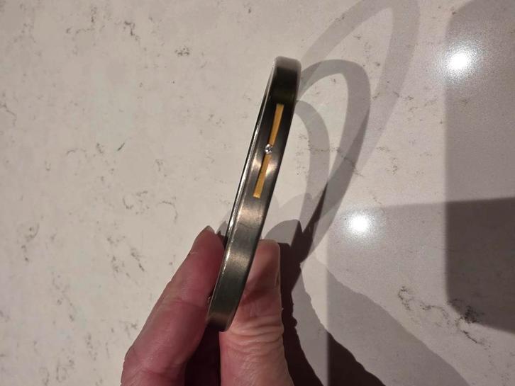 Boccia slavenarmband, Sieraden, Tassen en Uiterlijk, Armbanden, Gebruikt, Overige materialen, Zilver, Met edelsteen, Ophalen of Verzenden