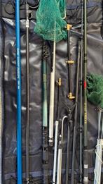Visuitrusting in draagtas met hengels, schepnet en houders, Watersport en Boten, Ophalen, Gebruikt, Complete set