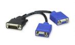 DVI splitter kabel naar 2X VGA., Computers en Software, Pc- en Netwerkkabels, Verzenden