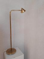 Messing goud vloerlamp vintage retro, 100 tot 150 cm, Gebruikt, Ophalen of Verzenden, Metaal