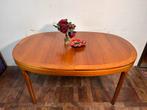 Gratis bezorging!1960Mid Century Retro Vintage Teak Eettafel, Ophalen of Verzenden, Huis en Inrichting