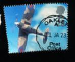 ENGELAND rondstempel  militair vliegtuig, Postzegels en Munten, Postzegels | Europa | UK, Ophalen of Verzenden, Gestempeld