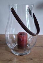 Mooie grote glazen lantaarn windlicht voor binnen of buiten, Tuin en Terras, Ophalen, Zo goed als nieuw, Glas, Overige typen