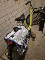 Lichtgroene stadsfiets met dubbele fietstas + slot, Ophalen of Verzenden, Gebruikt, Versnellingen