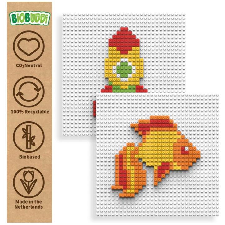 Biobuddi Pixel Bouwpakket Raket en Vis Speelgoed, Kinderen en Baby's, Speelgoed | Educatief en Creatief, Nieuw, Knutselen, Bouwen