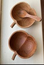 Pindabakjes met houten lepel, Ophalen of Verzenden