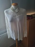 Jan Pascale Top Creme Wit Kant, Wit, Maat 42/44 (L), Ophalen of Verzenden, Zo goed als nieuw