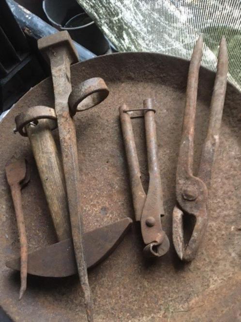 oud gereedschap, en bouwmaterialen, Antiek en Kunst, Antiek | Gereedschap en Instrumenten, Ophalen