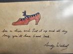 Andy Warhol  Kleine Aquarel en ingelijst, Ophalen