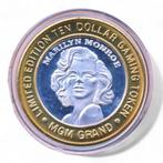 Las Vegas 10 Dollar Gaming Token Zilver McCarran Airport, Postzegels en Munten, Ophalen of Verzenden, Zilver, Buitenland