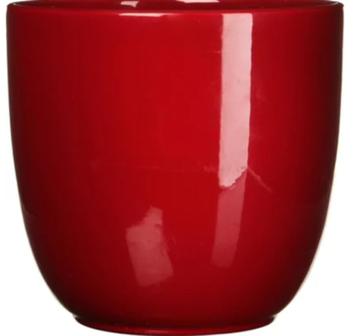 2 stuks Mica bloempot rood diameter 28 cm beschikbaar voor biedingen