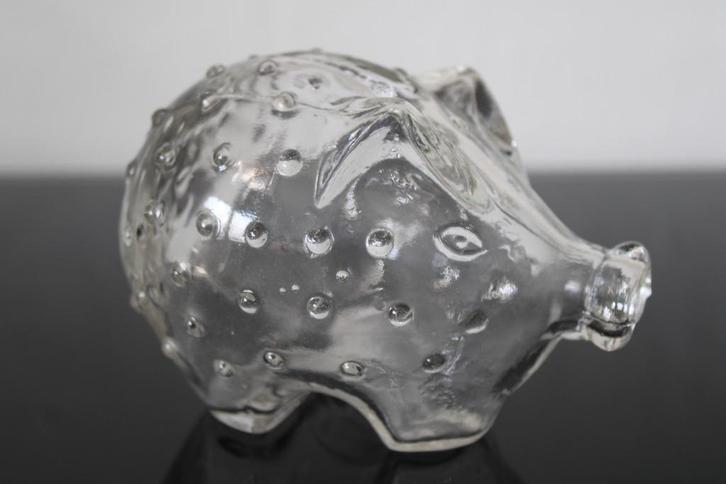 Holmegaard spaarvarken, in blanke uitvoering, Jacob Bang, Antiek en Kunst, Antiek | Glas en Kristal, Ophalen of Verzenden