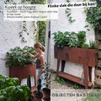 Kweekbak- Plantenbak op poten. Balkon/tuin corten roeststaal, Tuin en Terras, Ophalen, 100 cm of meer, Nieuw, Tuin