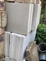 44x20x10 cm. 8 Witte kalkzandblokken, Doe-het-zelf en Verbouw, Metselstenen, Ophalen, Zo goed als nieuw, Bakstenen