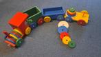 Houten trein speelgoed Sinterklaas Sint Kerst cadeau, Ophalen of Verzenden, Zo goed als nieuw, Duw- of Trekspeelgoed