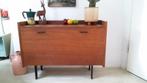 Leuke vintage dressoir tv meubel teak retro jaren 50, Gebruikt, 100 tot 150 cm, Ophalen of Verzenden, Met deur(en)