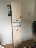 Twee vintage  (badkamer)kasten, Huis en Inrichting, Badkamer | Badkamermeubels, Ophalen, (Half)hoge kast, Minder dan 50 cm, Gebruikt