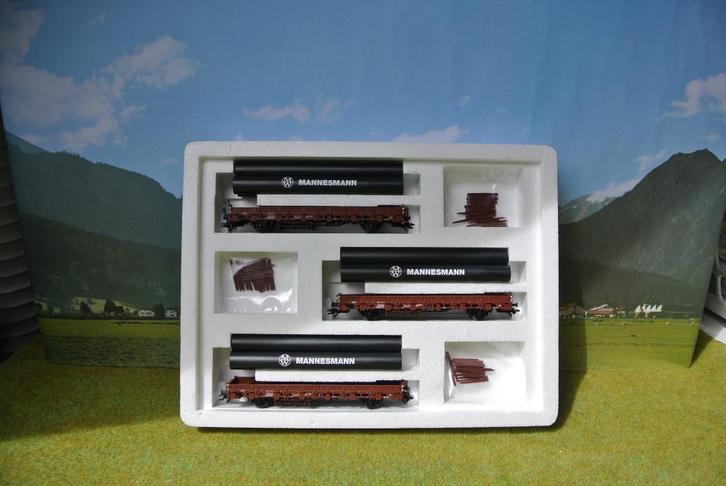 Märklin 46921,Set met 3 rongenwagens “Mannesmann”, Hobby en Vrije tijd, Modeltreinen | H0, Nieuw, Treinset, Wisselstroom, Märklin