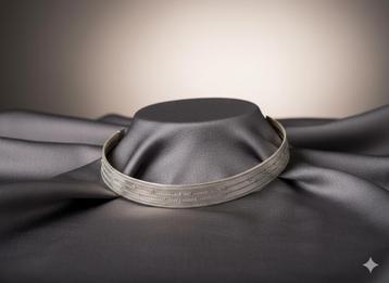 16811  Exclusief Zilveren Milanees Collier beschikbaar voor biedingen